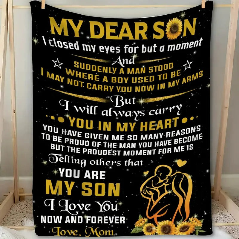 Special Gift For Your Son Blanket - BLANKETS FROM MOM 12