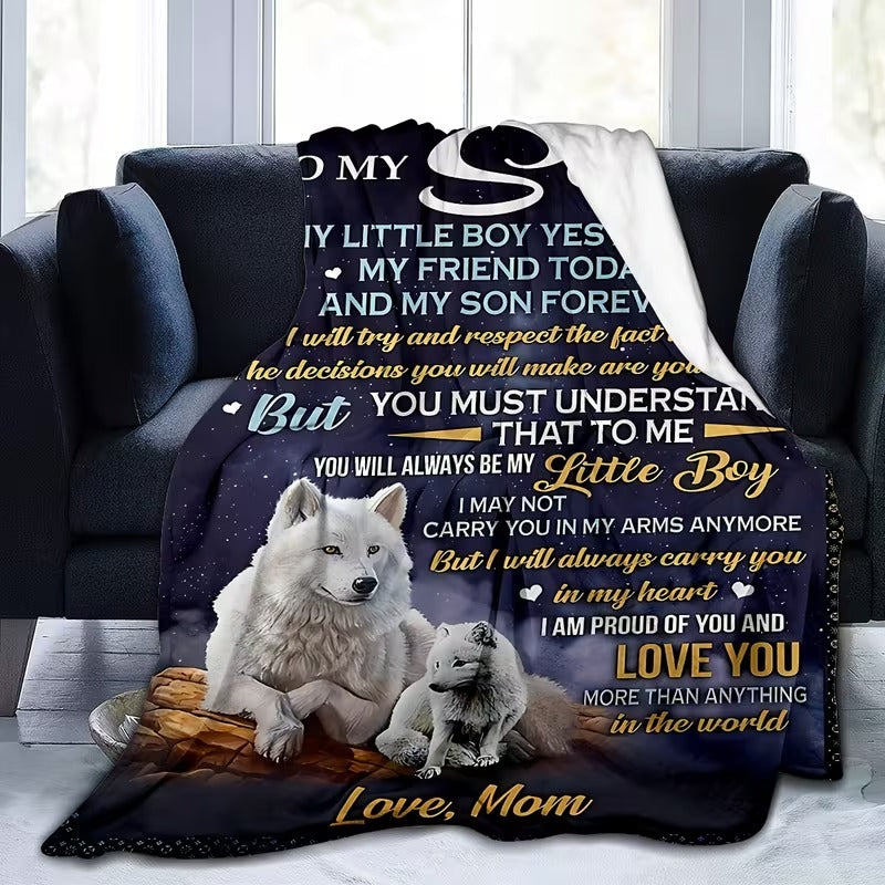 BLANKET FOR SON FROM MOM – COMFORT & WARMTH GIFT - BLANKETS FROM MOM 69