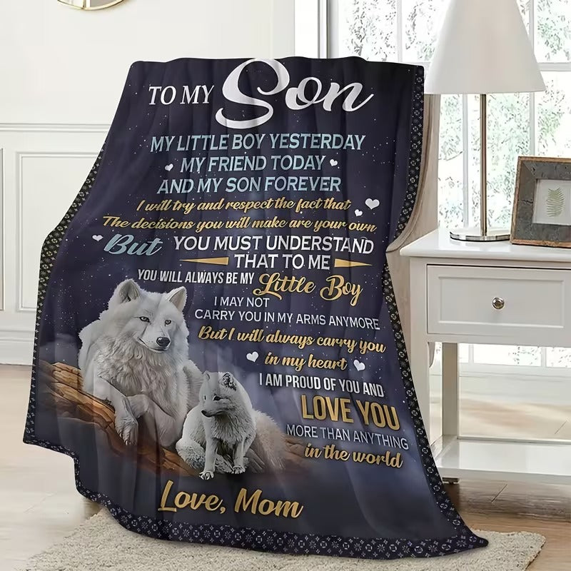 BLANKET FOR SON FROM MOM – COMFORT & WARMTH GIFT - BLANKETS FROM MOM 69