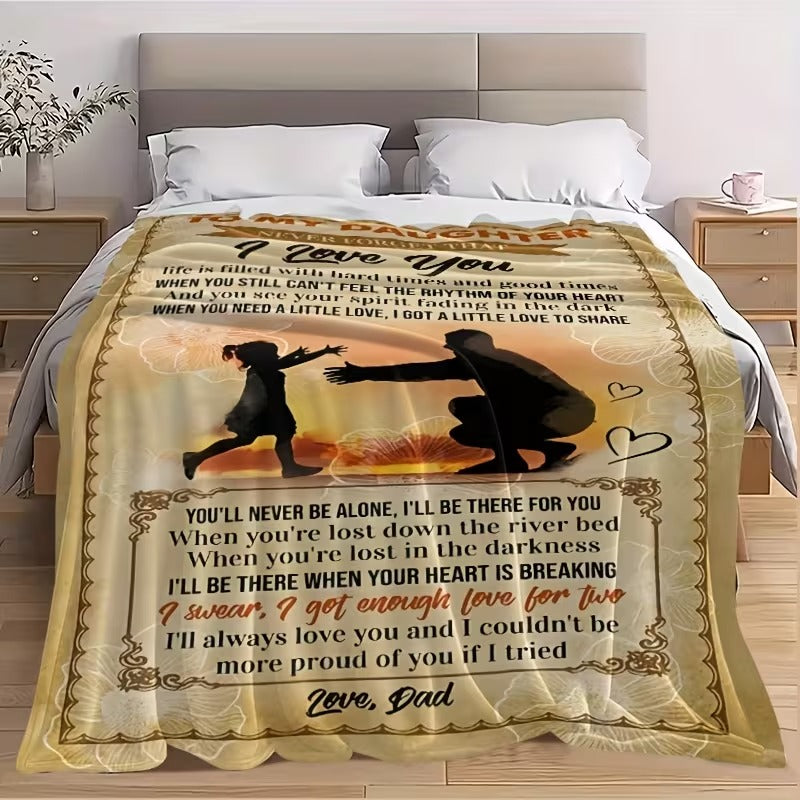 BLANKET FOR DAUGHTER FROM DAD – COMFORT & WARMTH GIFT - BLANKETS FROM DAD 045