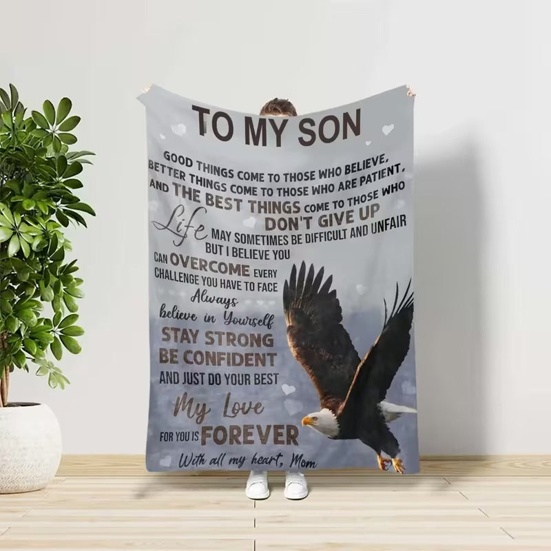 BLANKET FOR SON FROM MOM – COMFORT & WARMTH GIFT - BLANKETS FROM MOM 60