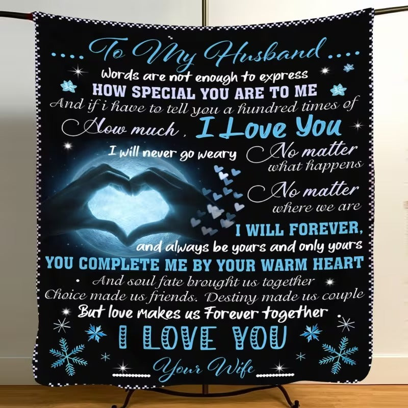 BLANKET FOR HUSBAND FROM WIFE – COMFORT & WARMTH GIFT - BLANKETS FROM WIFE 20