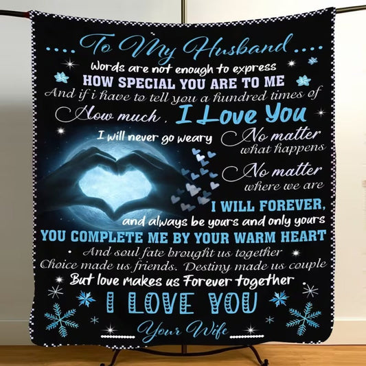 BLANKET FOR HUSBAND FROM WIFE – COMFORT & WARMTH GIFT - BLANKETS FROM WIFE 20