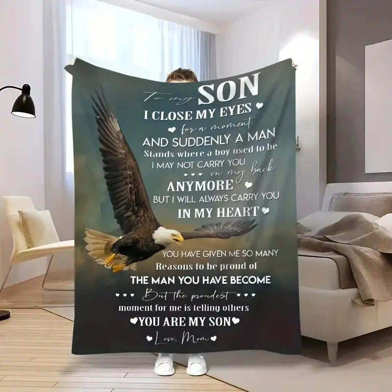 Special Gift For Your Son Blanket - BLANKETS FROM MOM 13