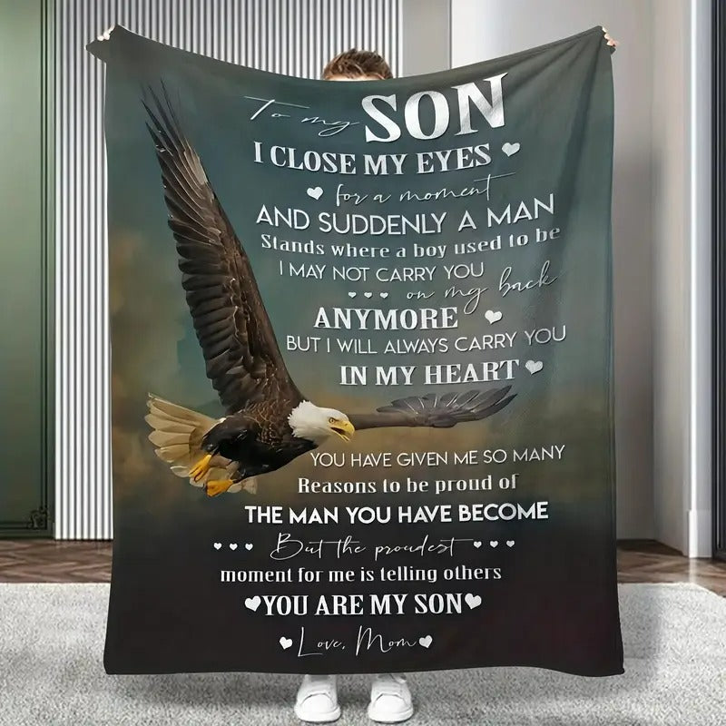 Special Gift For Your Son Blanket - BLANKETS FROM MOM 13