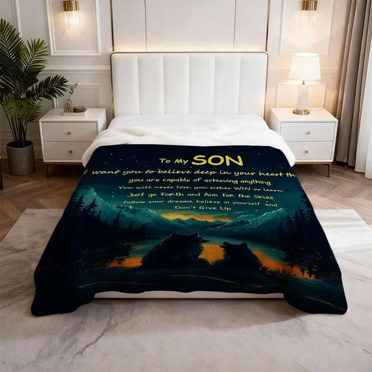 BLANKET FOR SON FROM DAD – COMFORT & WARMTH GIFT - BLANKETS FROM DAD 044