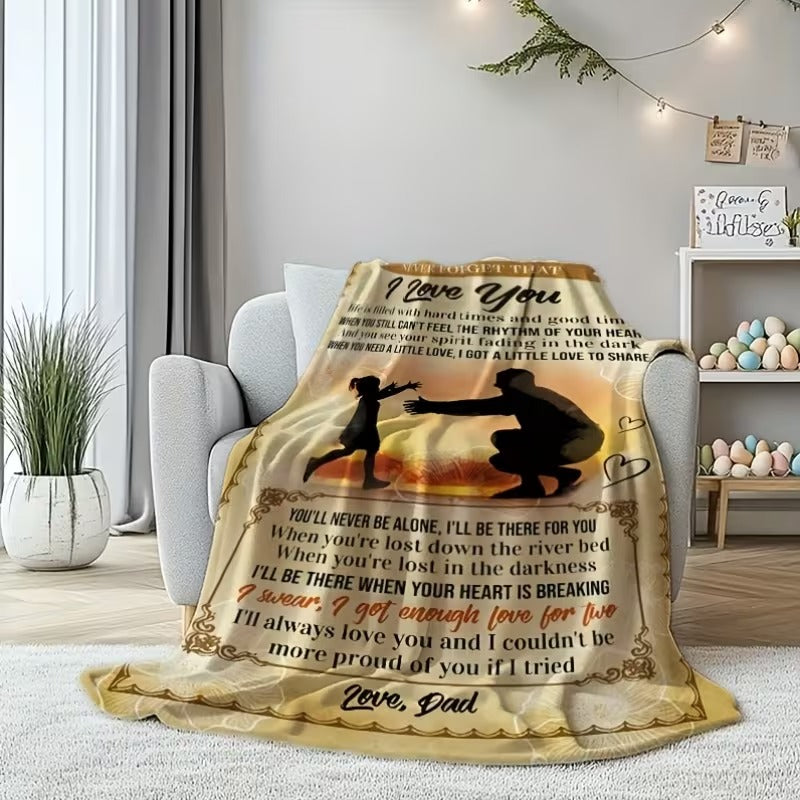 BLANKET FOR DAUGHTER FROM DAD – COMFORT & WARMTH GIFT - BLANKETS FROM DAD 045