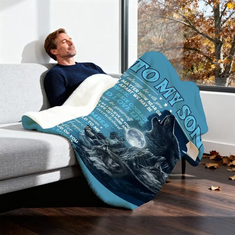 BLANKET FOR SON FROM MOM – COMFORT & WARMTH GIFT - BLANKETS FROM MOM 59