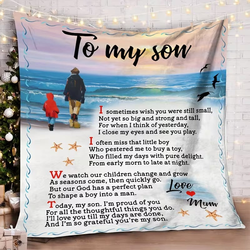BLANKET FOR SON FROM MOM – COMFORT & WARMTH GIFT - BLANKETS FROM MOM 71