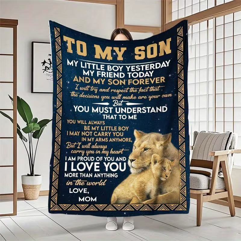 BLANKET FOR SON FROM MOM – COMFORT & WARMTH GIFT - BLANKETS FROM MOM 73