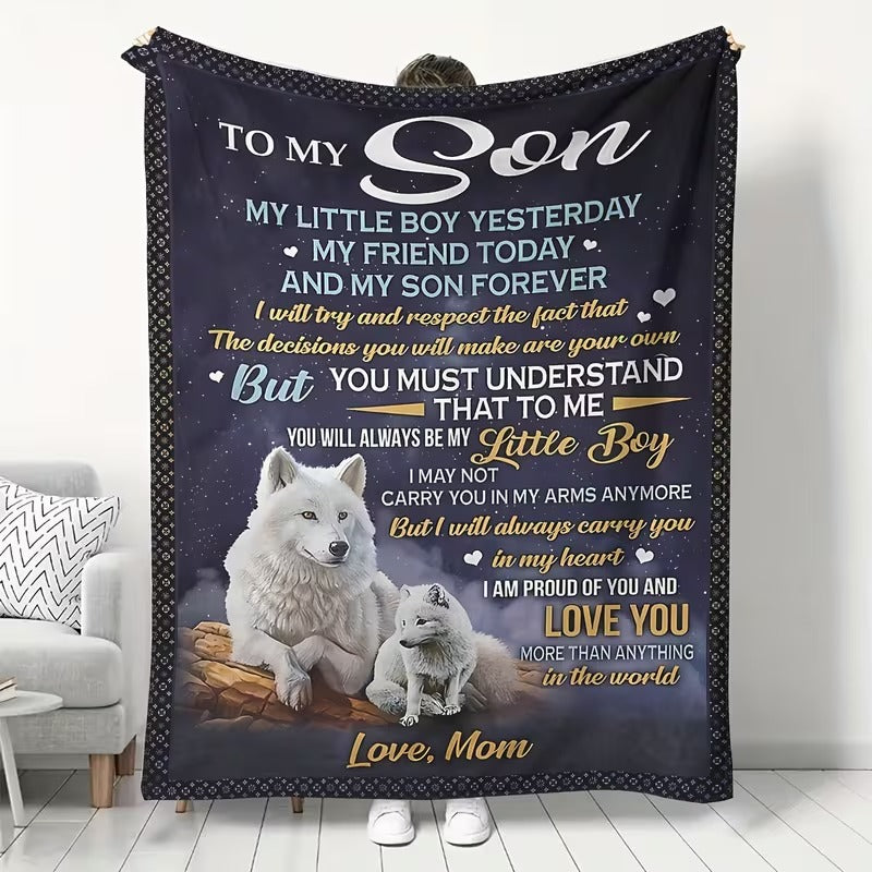 BLANKET FOR SON FROM MOM – COMFORT & WARMTH GIFT - BLANKETS FROM MOM 69