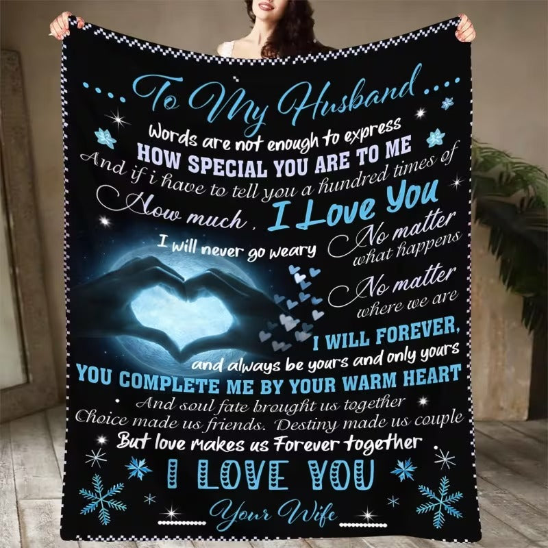 BLANKET FOR HUSBAND FROM WIFE – COMFORT & WARMTH GIFT - BLANKETS FROM WIFE 20