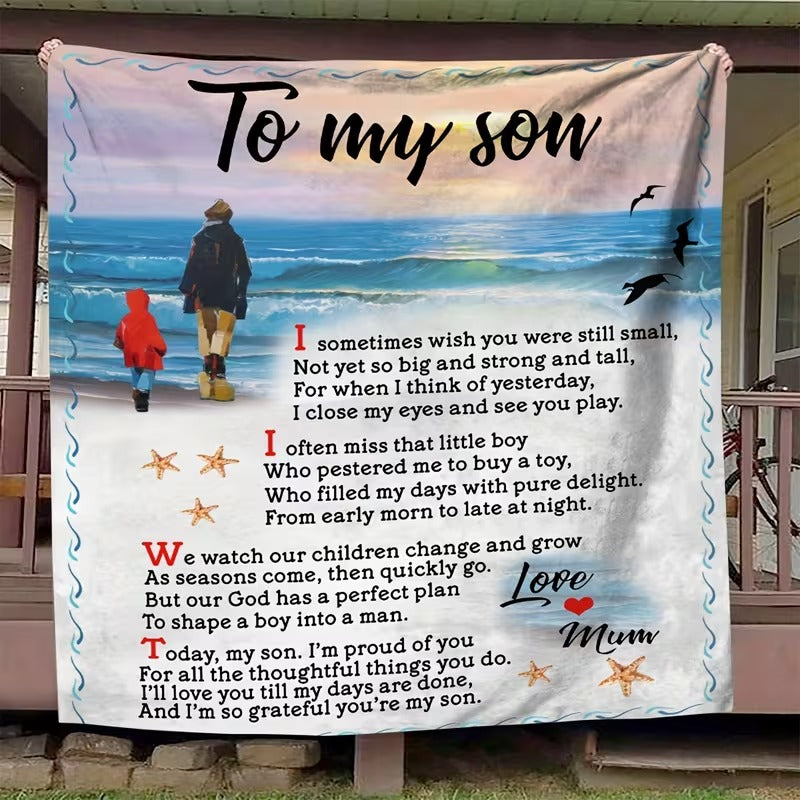 BLANKET FOR SON FROM MOM – COMFORT & WARMTH GIFT - BLANKETS FROM MOM 71