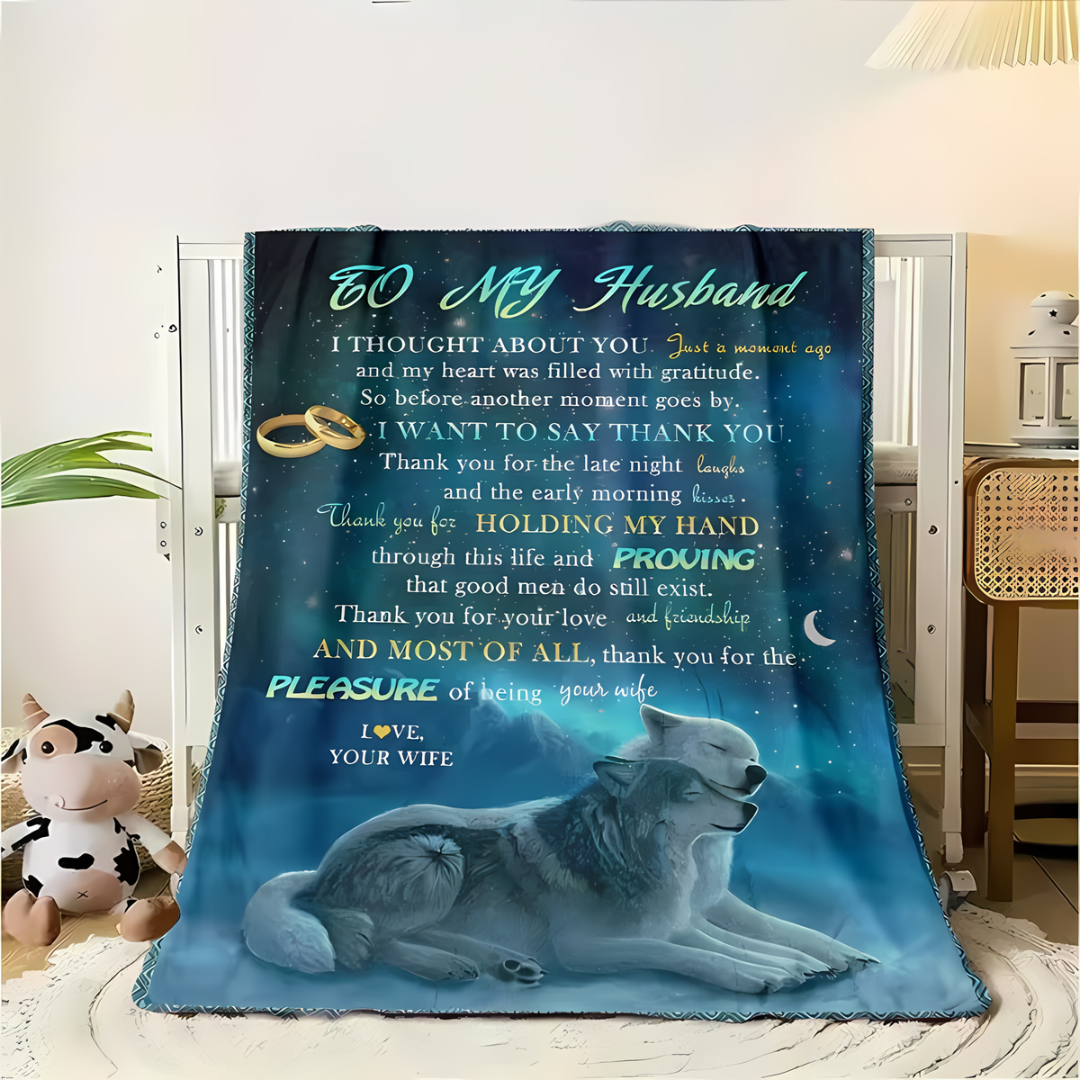 BLANKET FOR HUSBAND FROM WIFE – COMFORT & WARMTH GIFT - BLANKETS FROM WIFE 23