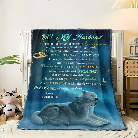 BLANKET FOR HUSBAND FROM WIFE – COMFORT & WARMTH GIFT - BLANKETS FROM WIFE 23
