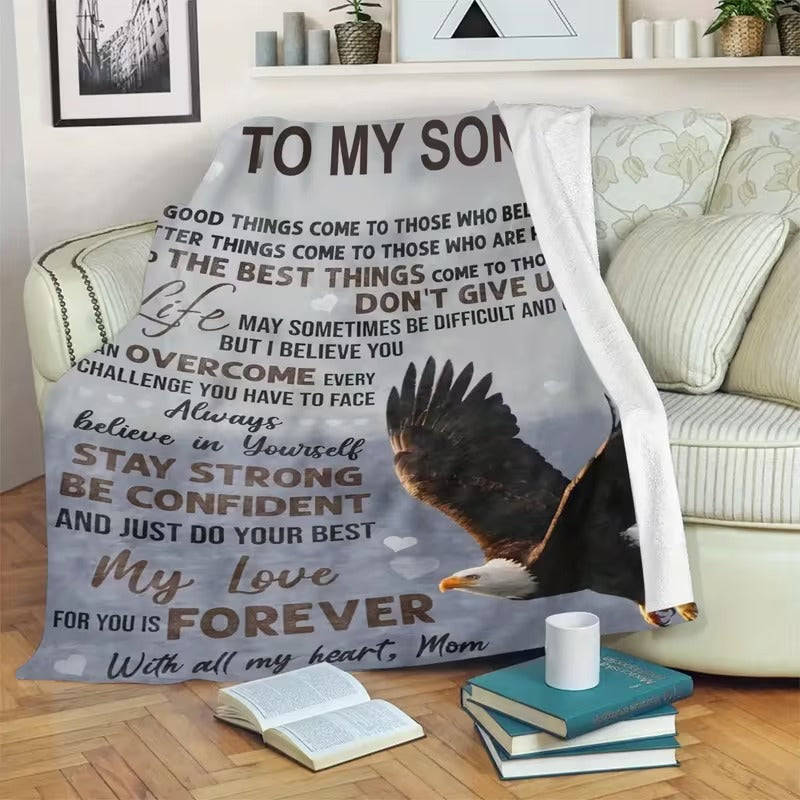 BLANKET FOR SON FROM MOM – COMFORT & WARMTH GIFT - BLANKETS FROM MOM 60