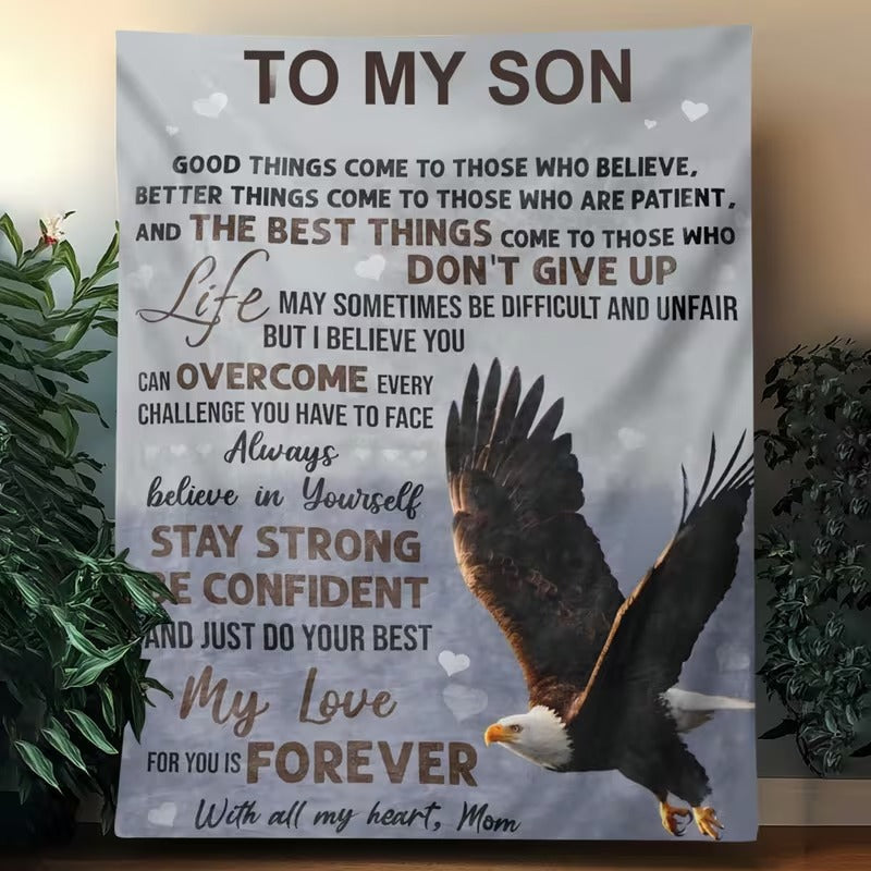 BLANKET FOR SON FROM MOM – COMFORT & WARMTH GIFT - BLANKETS FROM MOM 60