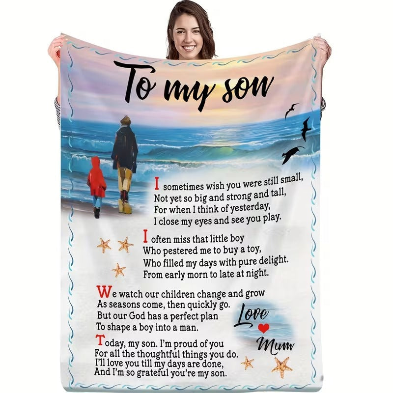 BLANKET FOR SON FROM MOM – COMFORT & WARMTH GIFT - BLANKETS FROM MOM 71