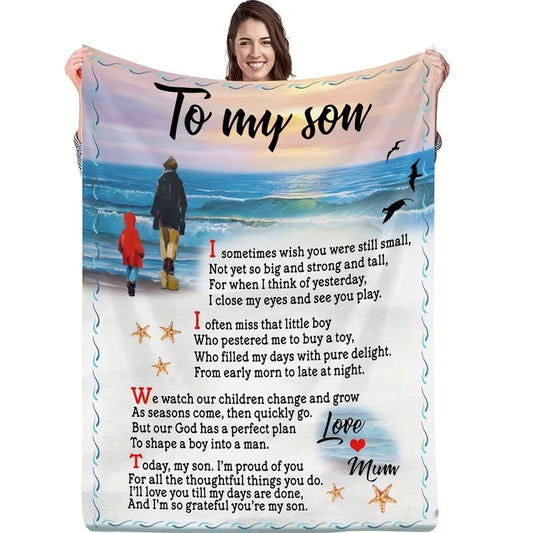 BLANKET FOR SON FROM MOM – COMFORT & WARMTH GIFT - BLANKETS FROM MOM 71