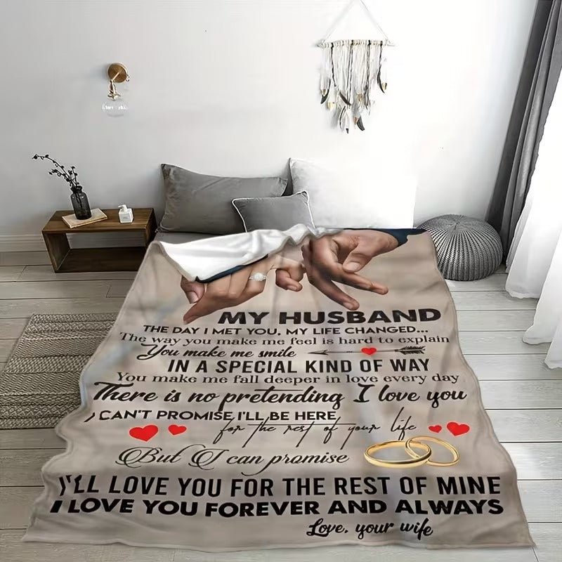 BLANKET FOR HUSBAND FROM WIFE – COMFORT & WARMTH GIFT - BLANKETS FROM WIFE 22