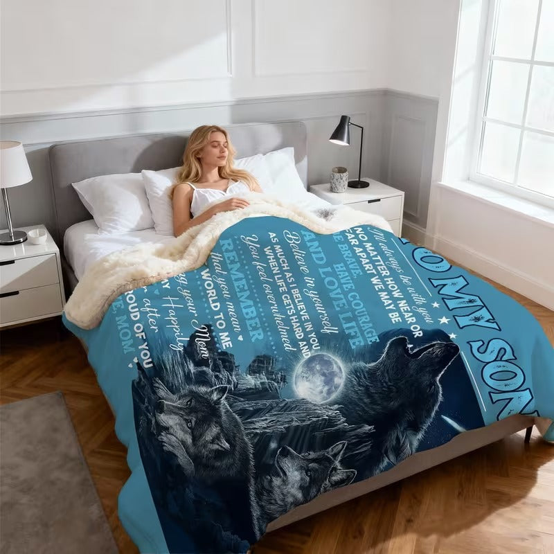 BLANKET FOR SON FROM MOM – COMFORT & WARMTH GIFT - BLANKETS FROM MOM 59
