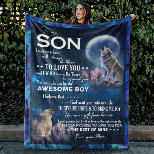 Special Gift For Your Son Blanket - BLANKETS FROM MOM 11