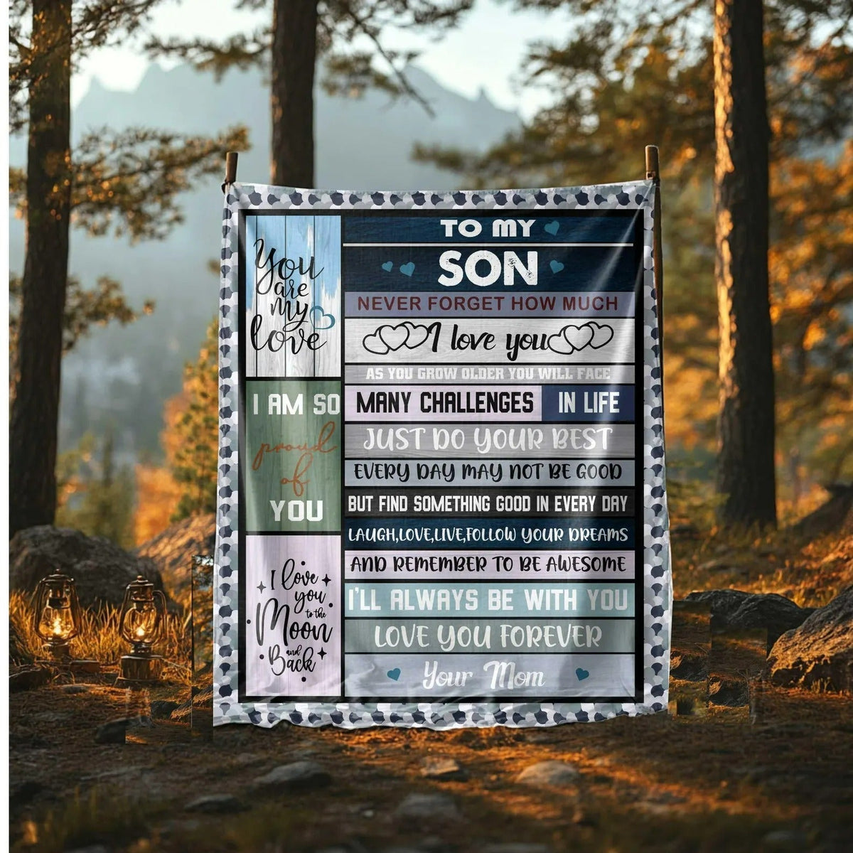 Special Gift For Your Son Blanket - BLANKETS FROM MOM 127