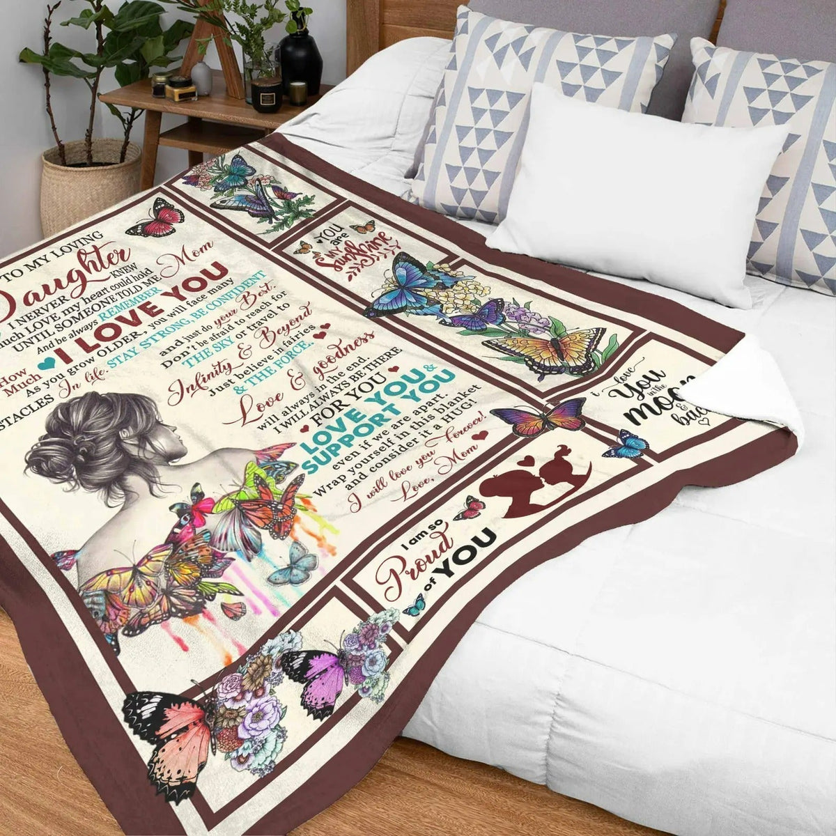 Special Gift For Your Daughter Blanket - BLANKETS FROM MOM 195