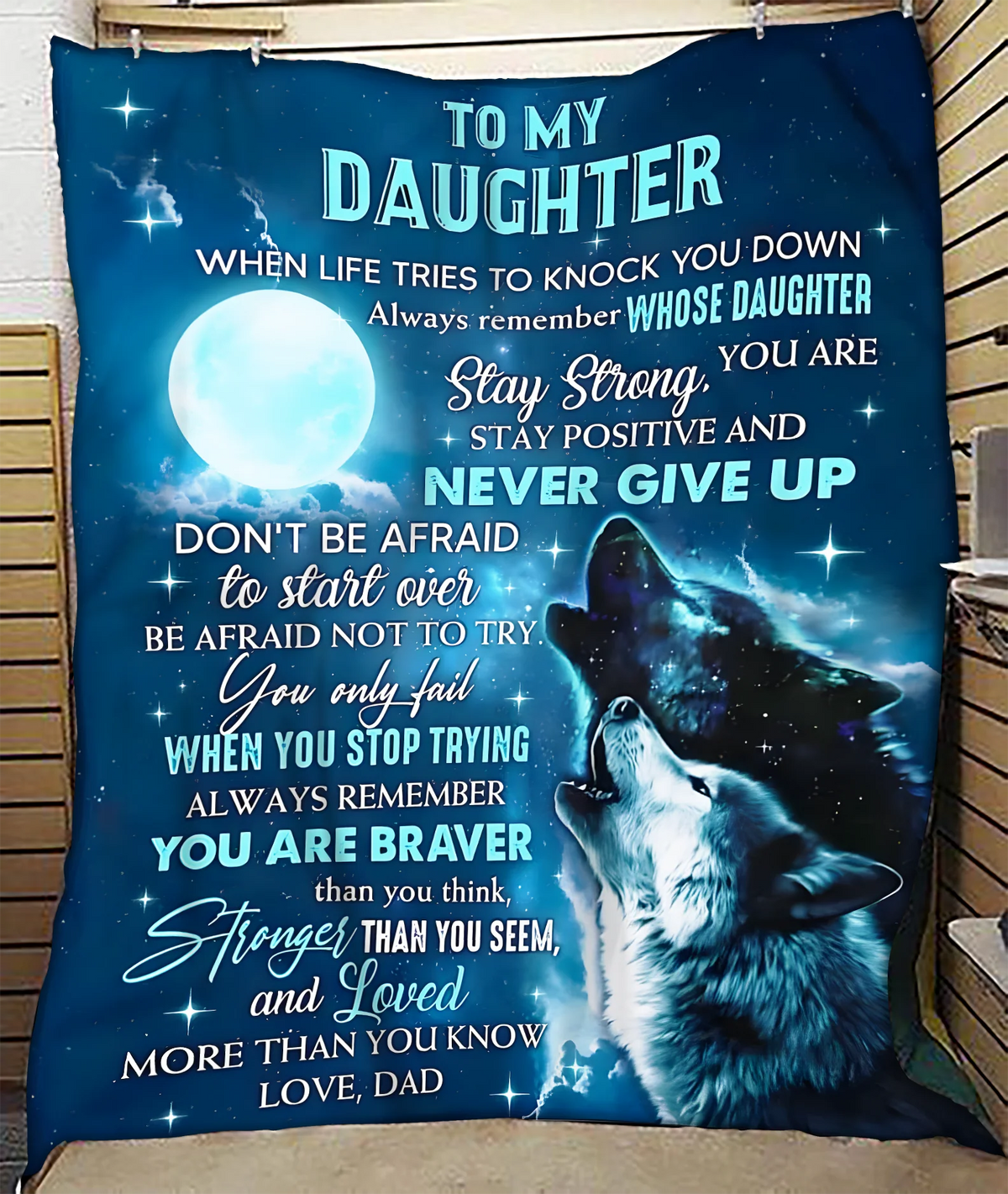 Special Gift For Your Daughter Blanket - BLANKETS FROM DAD 067