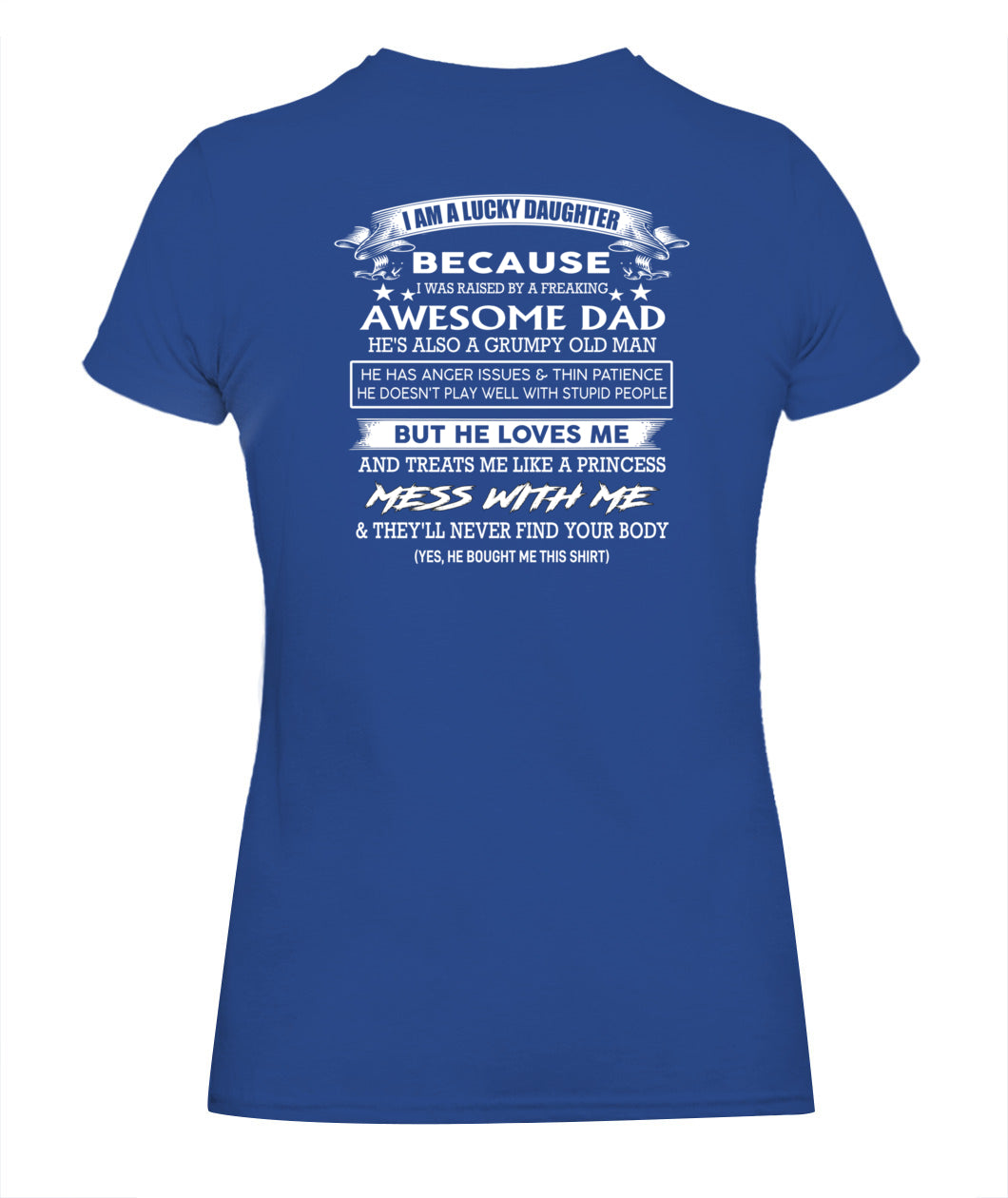 I AM A LUCKY DAUGHTER BECAUSE US SKU1044 00