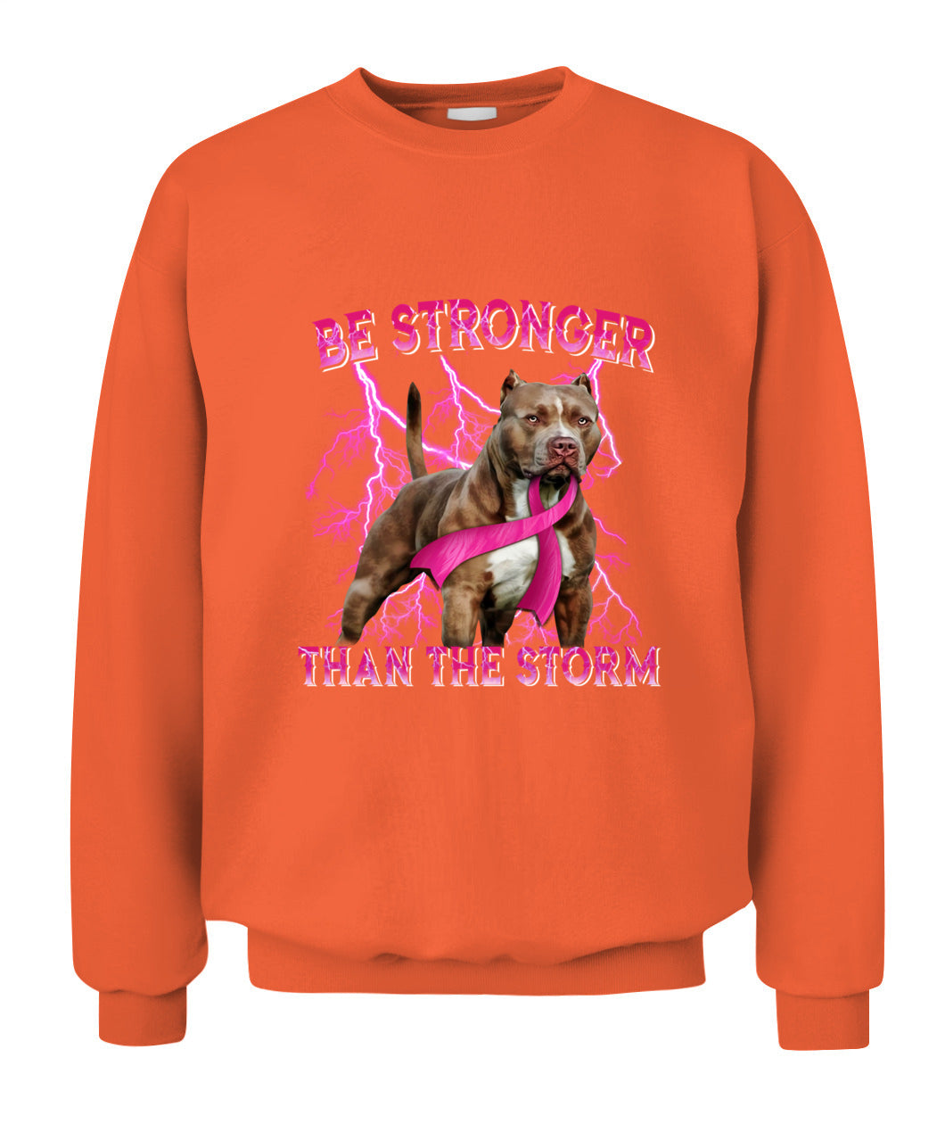 D2_Breast Cancer Pitbull Be Stronger Than The Storm Cancer Survivor Awareness Classic T-Shirt