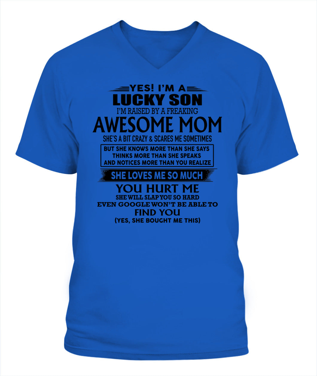 Yes i am lucky son