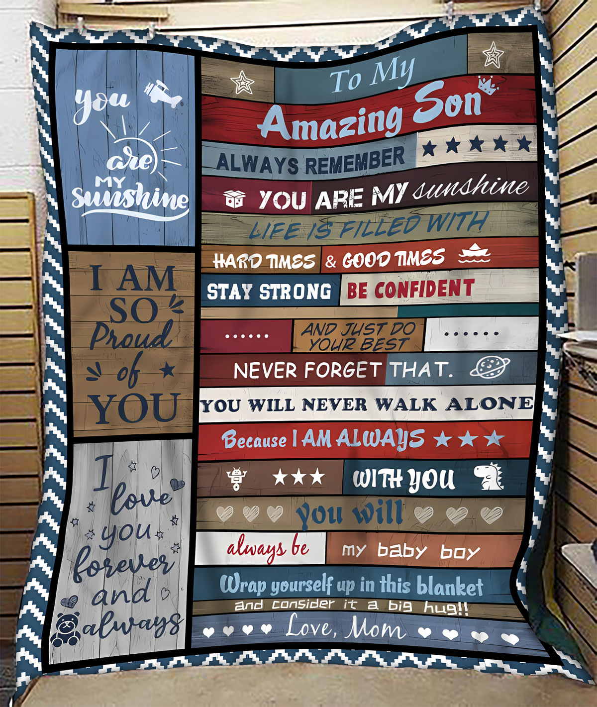 BLANKET FOR SON – COMFORT & WARMTH GIFT FROM MOM - BLANKETS FROM MOM 184