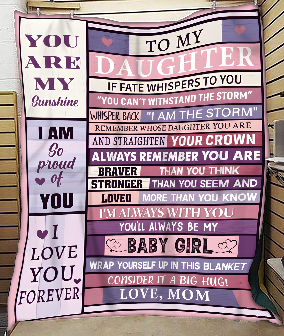 BLANKET FOR DAUGHTER – COMFORT & WARMTH GIFT FROM MOM - BLANKETS FROM MOM 183