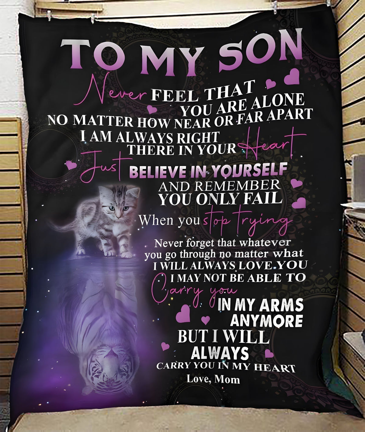 To My Daughter Blanket - BLANKETS FROM MOM 90