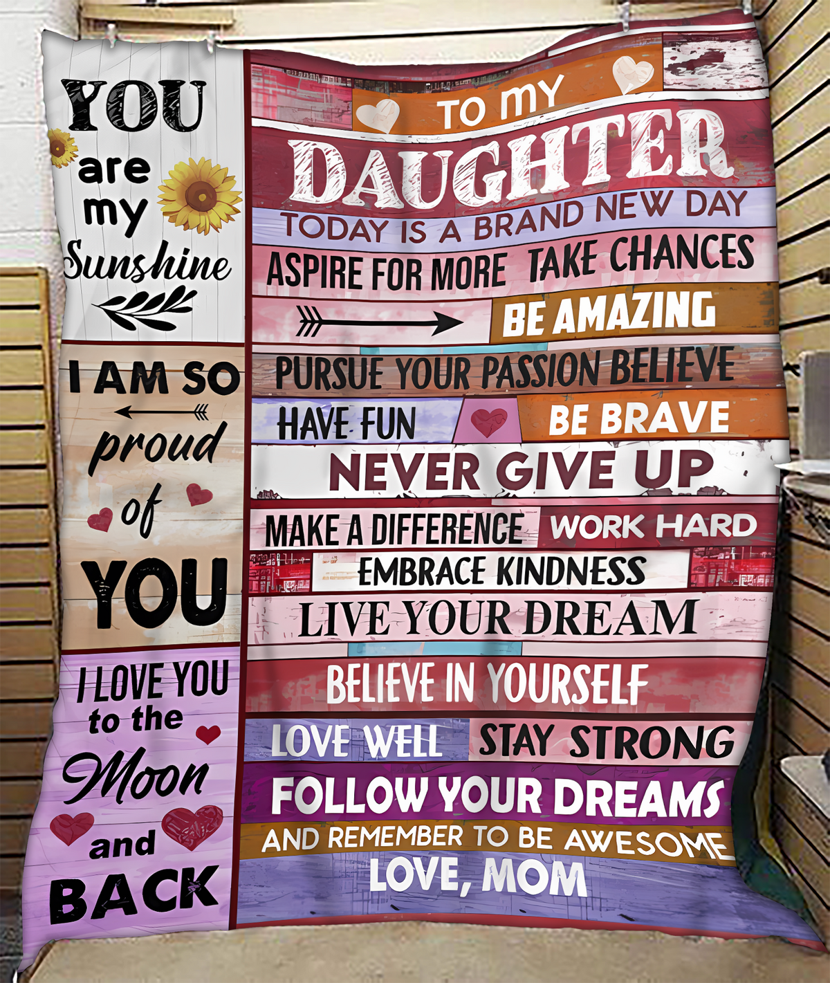 BLANKET FOR DAUGHTER – COMFORT & WARMTH GIFT FROM MOM - BLANKETS FROM MOM 182
