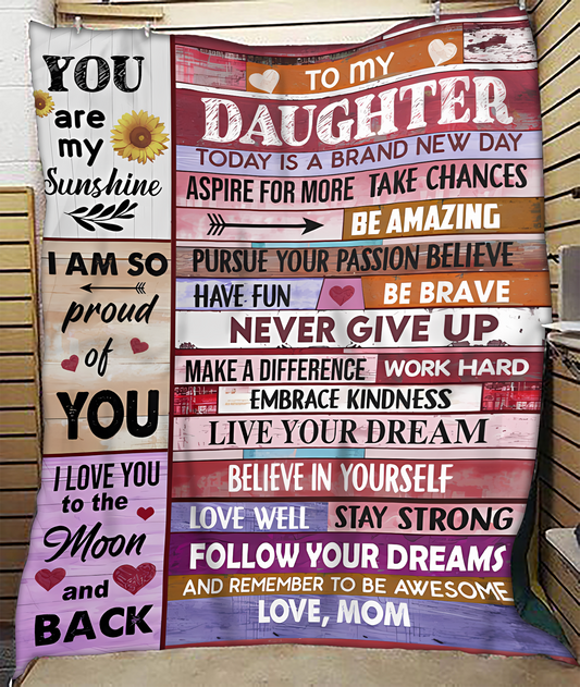 BLANKET FOR DAUGHTER – COMFORT & WARMTH GIFT FROM MOM - BLANKETS FROM MOM 182