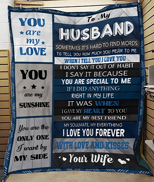 Special Gift For Your Husband Blanket - BLANKETS FROM WIFE 12