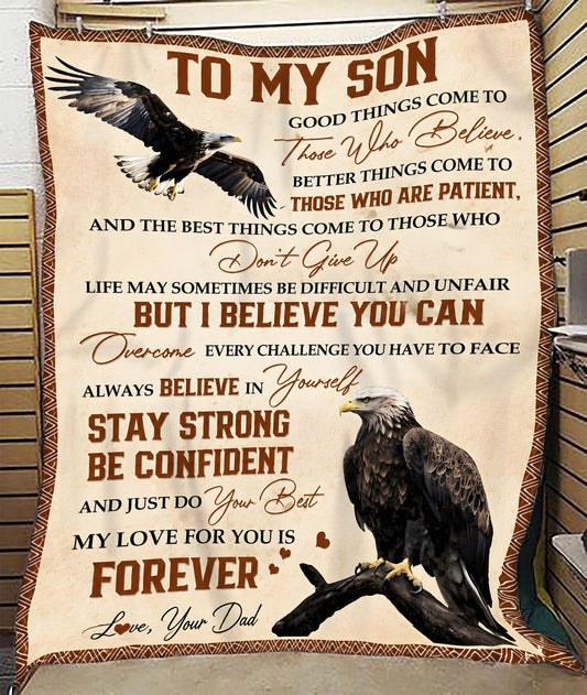 BLANKET FOR SON – COMFORT & WARMTH GIFT FROM DAD - BLANKETS FROM DAD 041