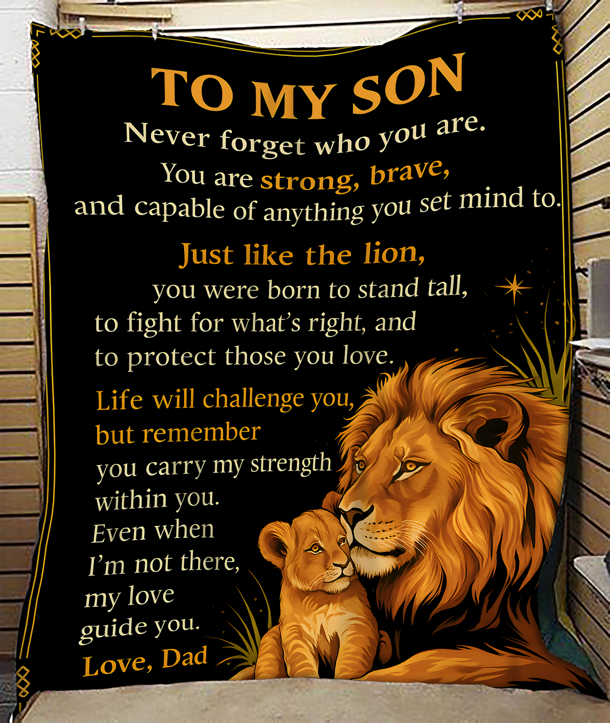TO MY SON - GIFT FOR SON from DAD - BLANKETS FROM DAD 064