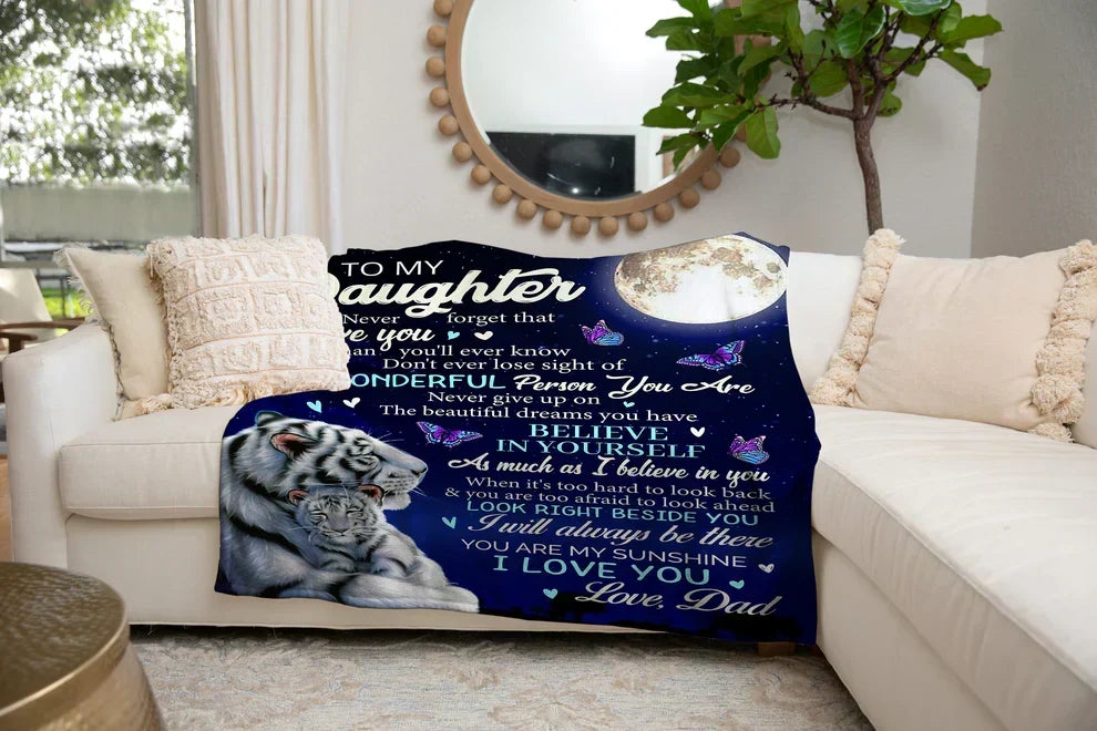 Special Gift For Your Daughter Blanket - BLANKETS FROM DAD 076