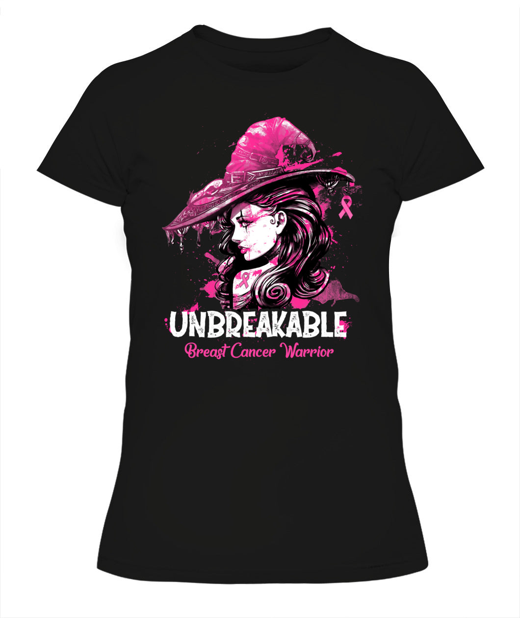 H3 - Halloween Breast Cancer Warrior Unbreakable T-Shirt