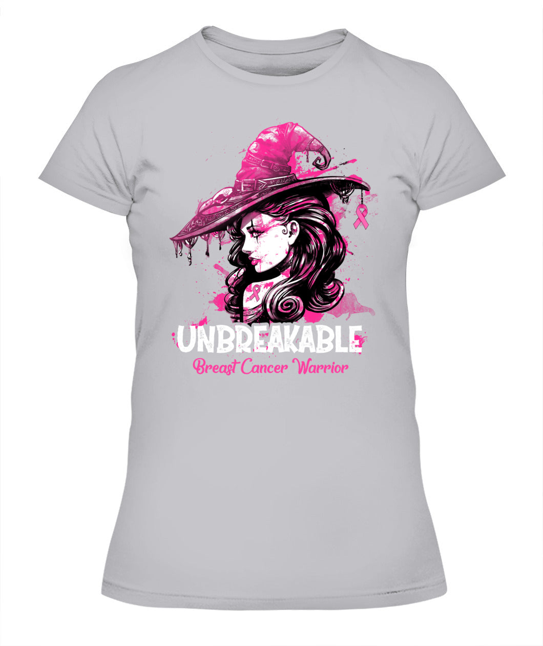H3 - Halloween Breast Cancer Warrior Unbreakable T-Shirt