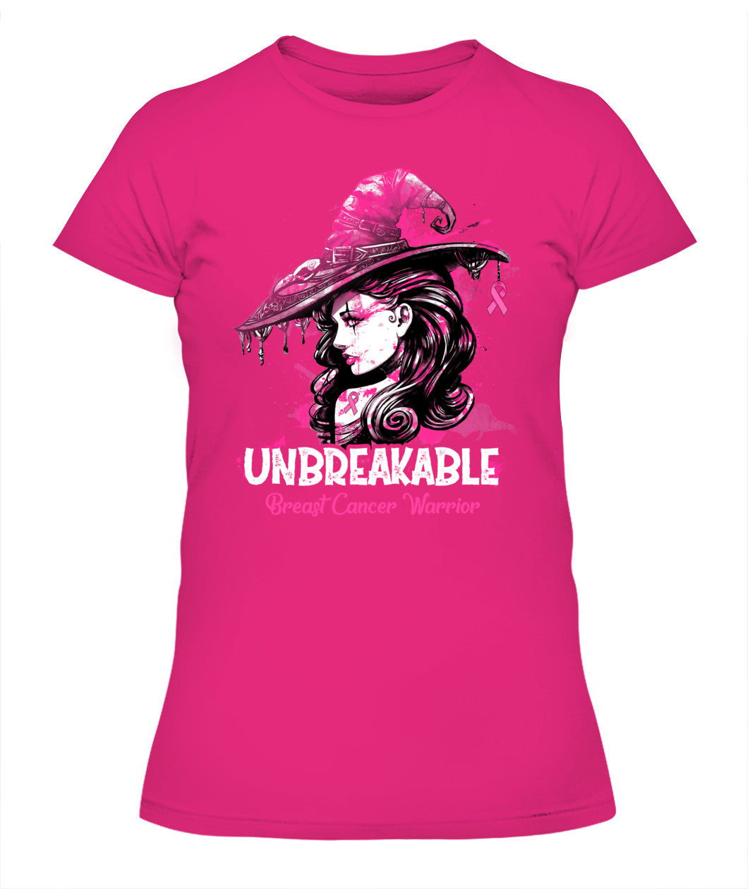 H3 - Halloween Breast Cancer Warrior Unbreakable T-Shirt