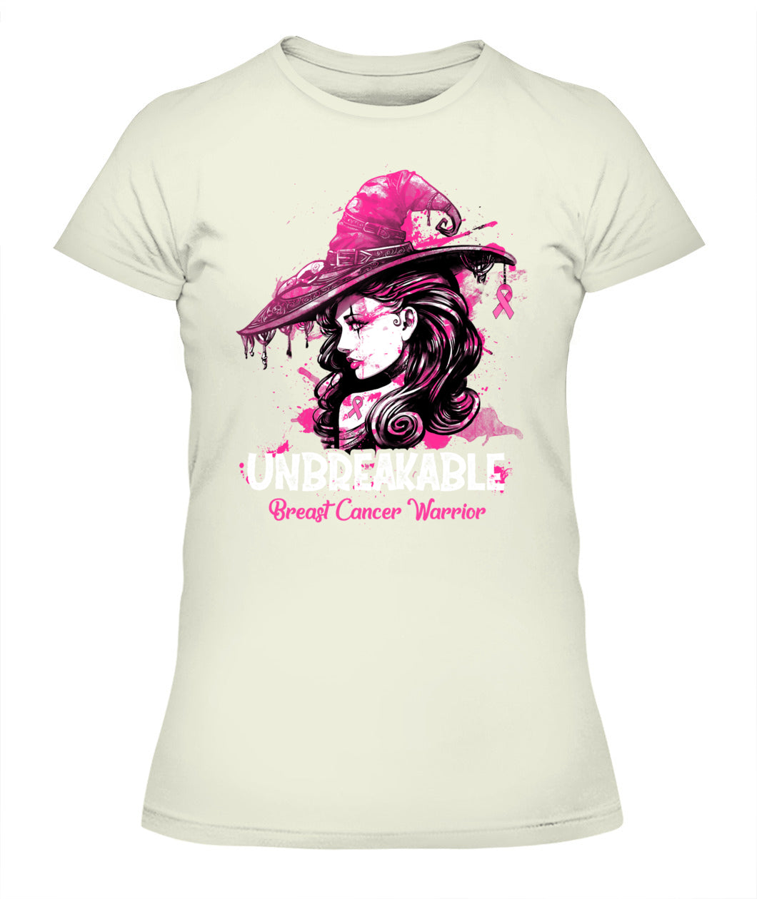 H3 - Halloween Breast Cancer Warrior Unbreakable T-Shirt