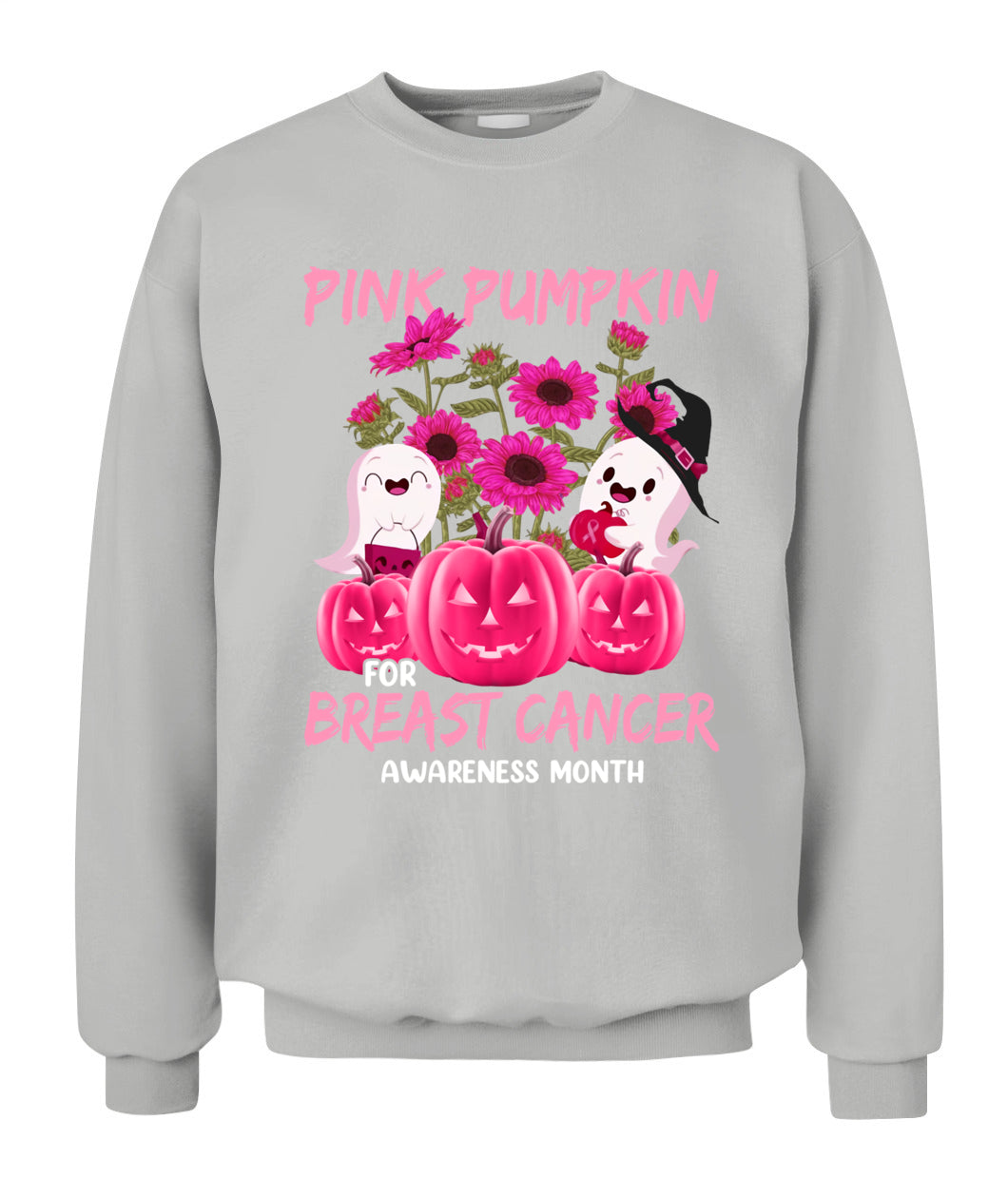 H2 - Halloween Breast Cancer Awareness-Pink Pumkin Breast Cancer T-Shirt