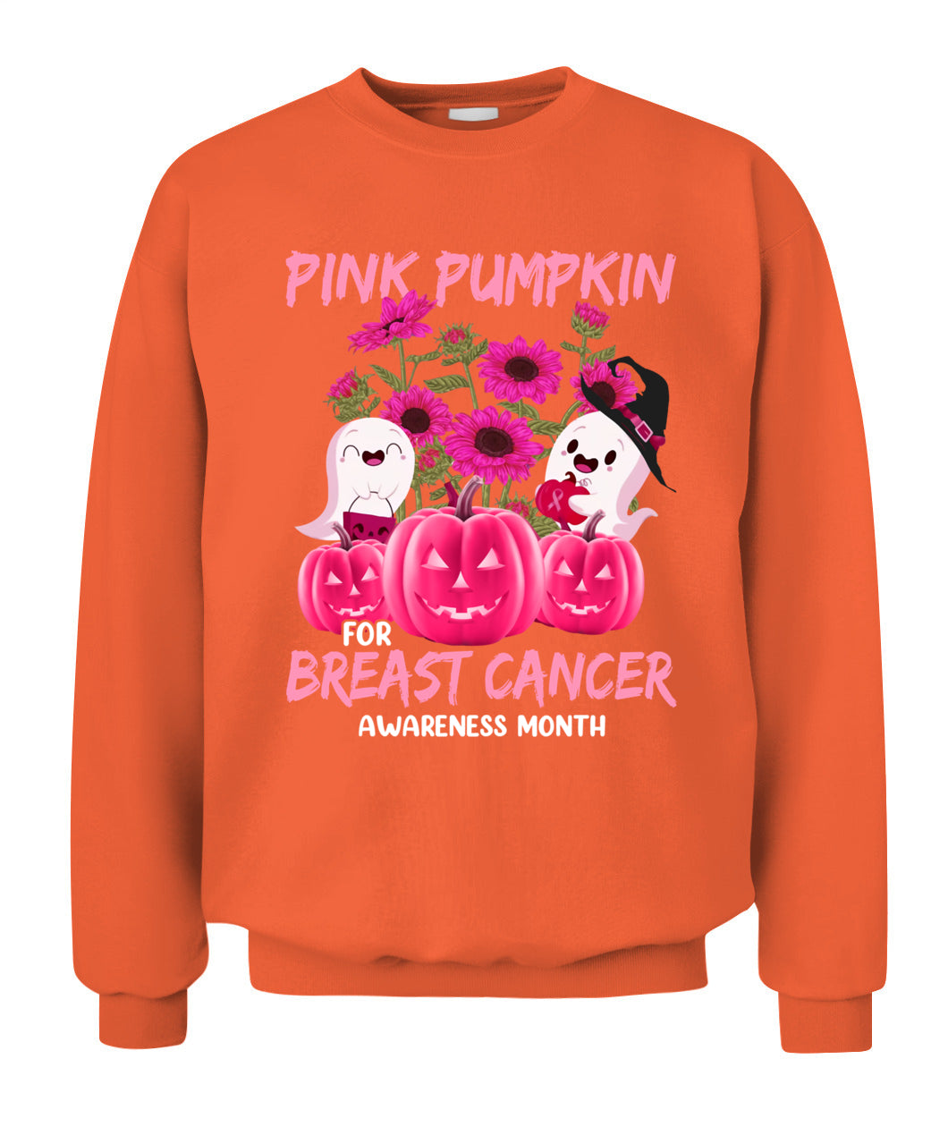 H2 - Halloween Breast Cancer Awareness-Pink Pumkin Breast Cancer T-Shirt