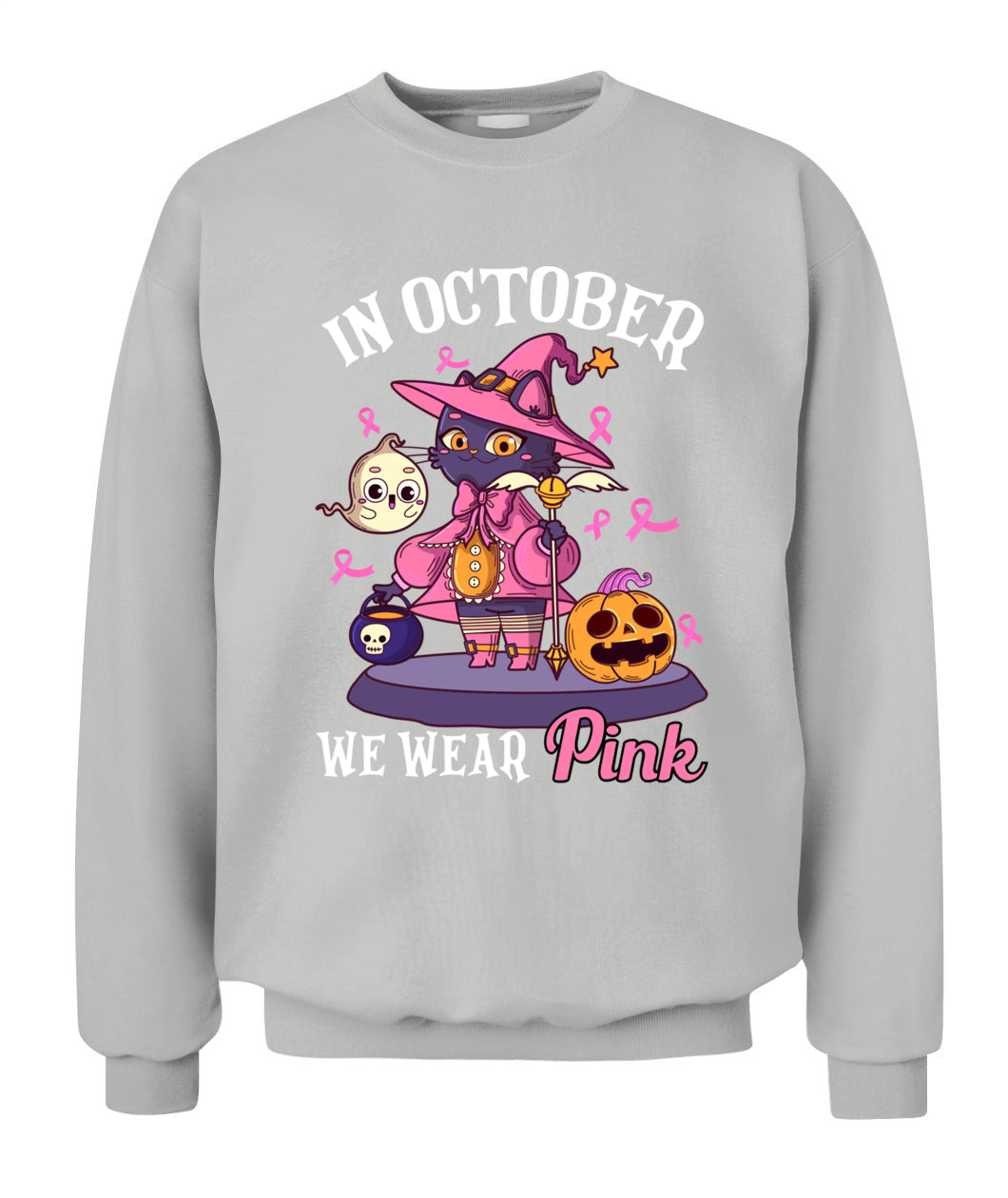 H11 - In October We Wear Pink Pumpkin Plaid T-Shirt