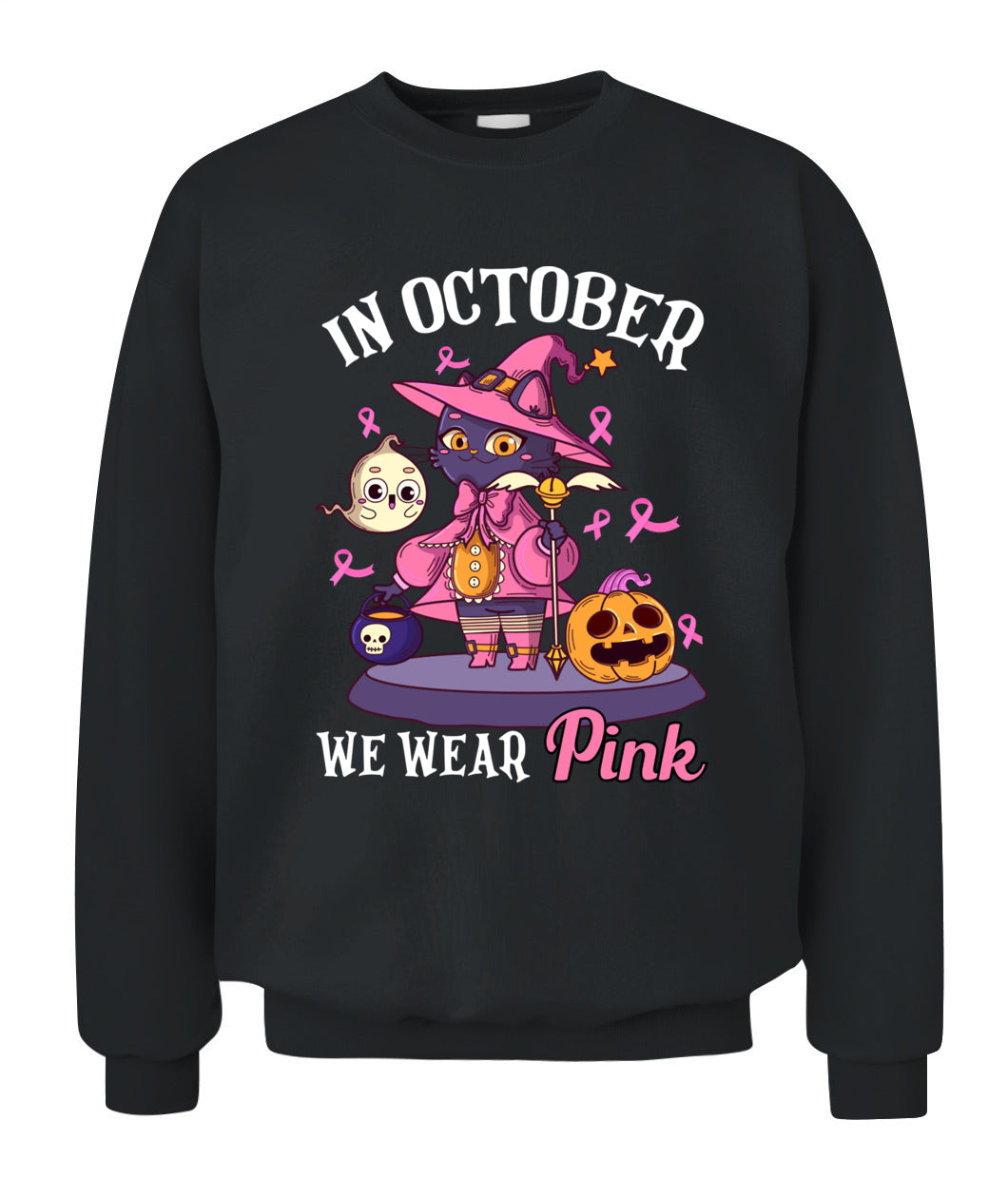H11 - In October We Wear Pink Pumpkin Plaid T-Shirt