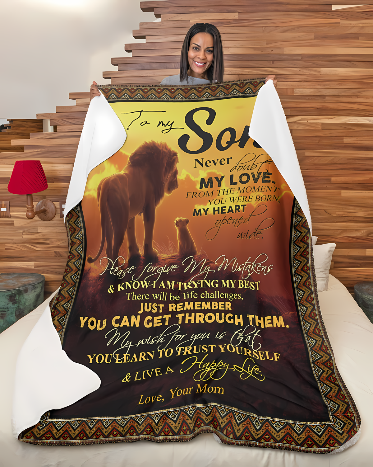 Special Gift For Your Son Blanket - BLANKETS FROM MOM 36
